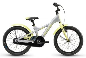 S'cool XXlite 18 1-Gang Kinderfahrrad Silber Modell 2023