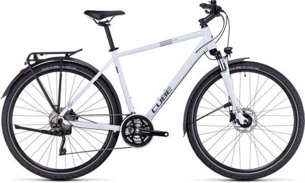 Cube Nature Pro Allroad Trekkingrad Weiß Modell 2023