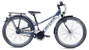 S'cool troX EVO 24 7-Gang Kinderfahrrad Grau Modell 2023