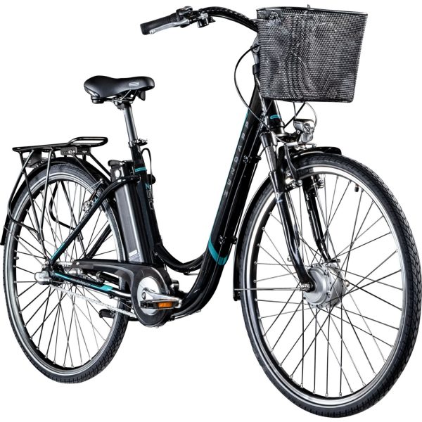 Zündapp Z510 E Bike Damenfahrrad ab 155 cm Rücktritt Pedelec 28 Zoll Fahrrad mit tiefem Einstieg Hollandrad mit 3 Gang Nabenschaltung StVZO