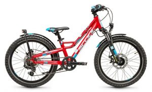 S'cool faXe Disc 20 7-Gang Kinderfahrrad Rot Modell 2023