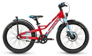 S'cool faXe Disc 20 3-Gang Kinderfahrrad Rot Modell 2023