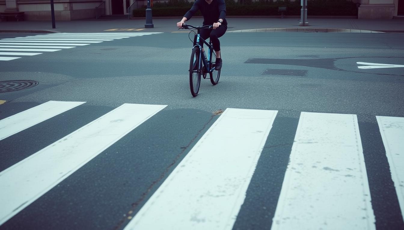 darf man mit dem fahrrad über den zebrastreifen fahren