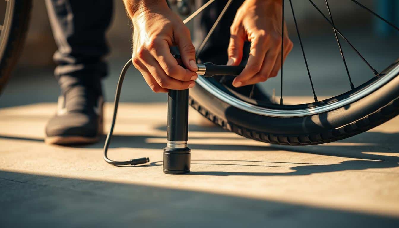 wie pumpt man ein fahrrad auf