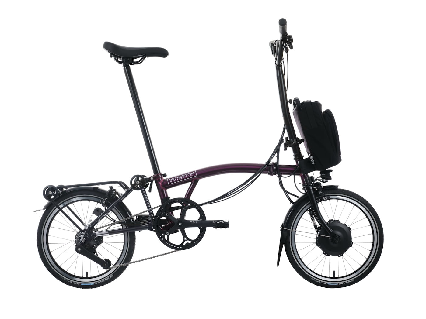 Brompton C-Line Electric Explore - Typ H - 16 Zoll 300Wh 12K Faltrad - Amethyst Lacquer