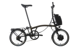Brompton C-Line Electric Explore - Typ H - 16 Zoll 300Wh 12K Faltrad - Black Lacquer