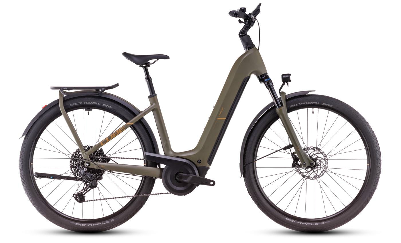 Cube Kathmandu Hybrid Pro - 28 Zoll 800Wh 11K Wave - dustyolive´n´gold