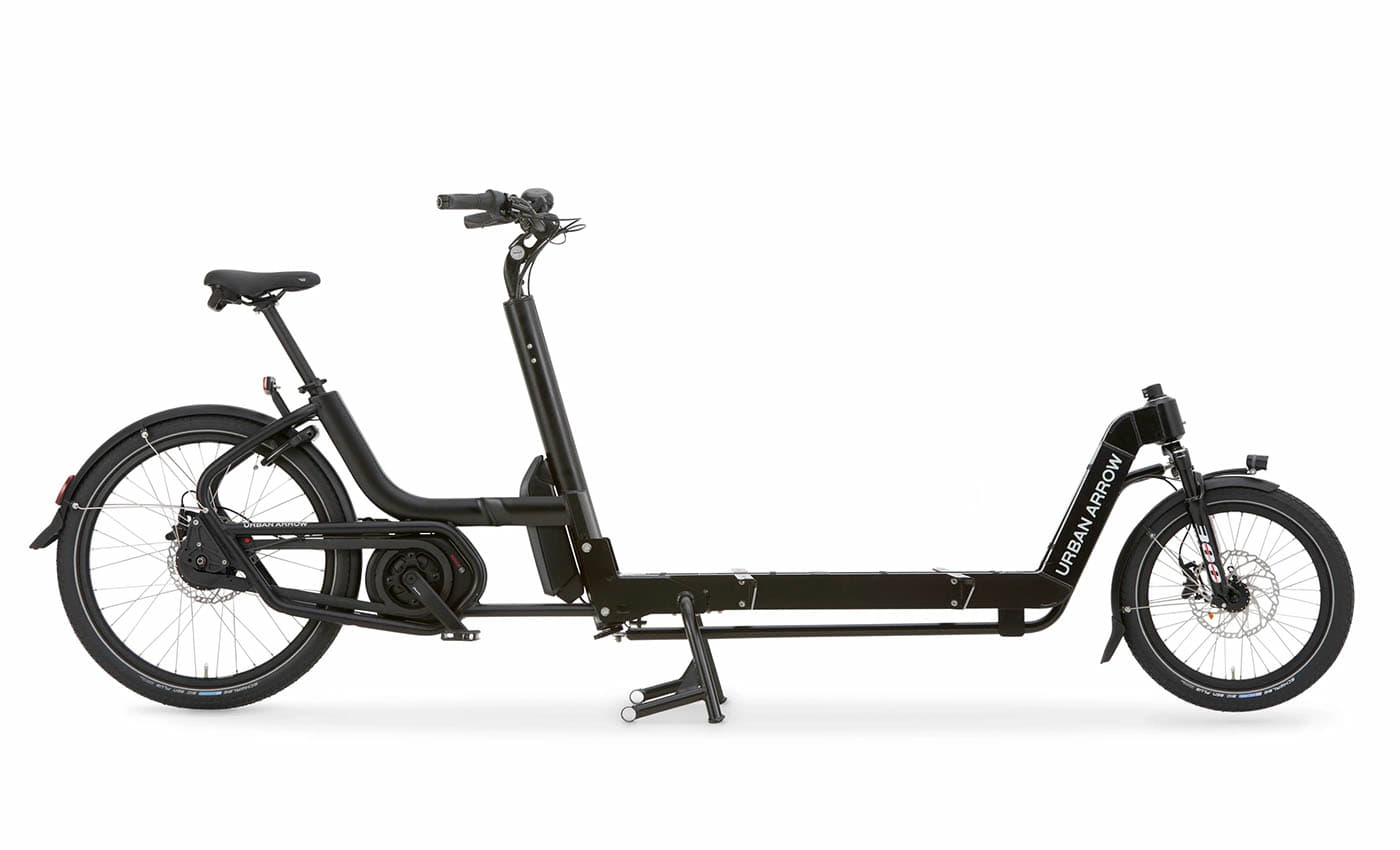 Urban Arrow Flatbed XL Cargo - 20/26 Zoll 500Wh Enviolo Lastenrad - black